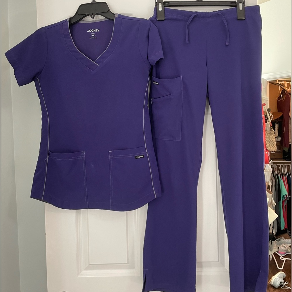 Purple Jockey scrubs